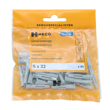 Universalplugg 5 x 32 mm 40-pack Heco